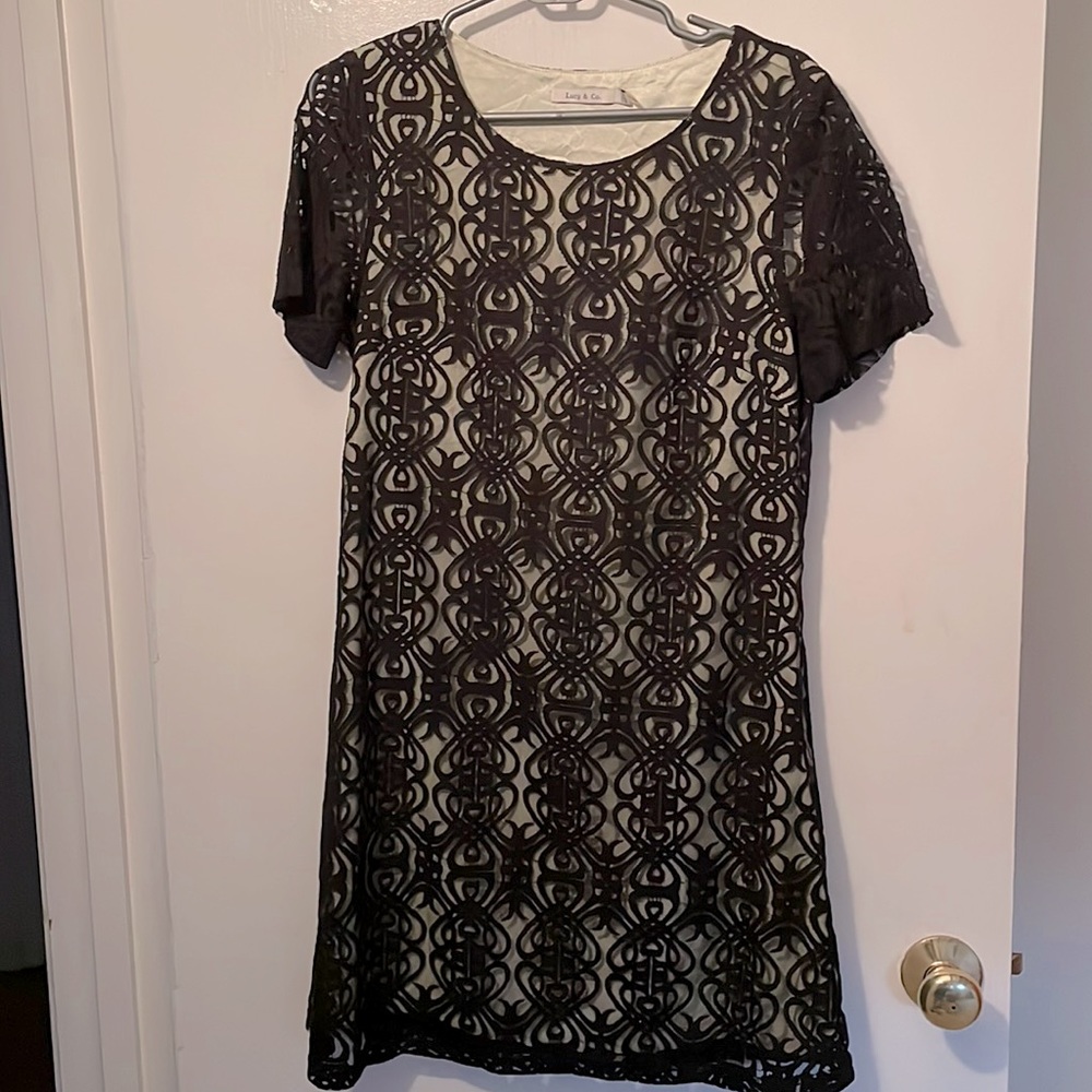 Mint & Black Cocktail Dress